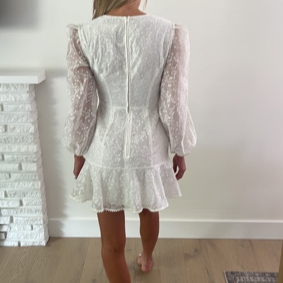 Long Sleeve White Keepsake Dress - Picture 2 of 2